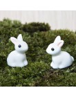 10 Uds. Miniconejo miniatura encantador jardín de resina ornamento de hadas flor maceta hogar figurita Animal decoración @ LS JU