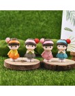4 Uds. Hermosa pura chica miniatura figurita con bonsái decorativo Mini Jardín de hadas personas estatua musgo adornos artesanal