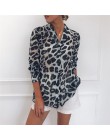 Blusa Vintage de manga larga Sexy estampado de leopardo blusa cuello vuelto señora Oficina camisa túnica Casual sueltas Blusas d