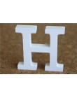 8cm de pie libre de madera Artificial letras blancas de madera para decoraciones de boda y decoraciones del hogar de regalos de 