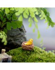 Nuevo Mini nido con pájaros hadas jardín miniaturas gnomos terrarios con musgo resina artesanías figuras para accesorios de deco