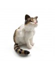 1 pieza de estatuilla de gato miniatura realista gatito Animal decoración mini Jardín de hadas estatua de dibujo animado artesan