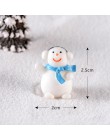 Casa de muñecas miniatura árbol de Navidad muñeco de nieve regalo caja de decoración ornamento trineo Micro paisaje nieve escena