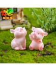 Zoclou 1 pieza lindo cerdo Rosa cerdos China modelo coreano estatua figurita figura de artesanía adorno miniaturas decoración de