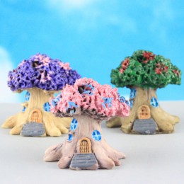 Oferta especial de tiempo limitado Micro paisaje Jardín de hadas resina miniaturas ornamentos artesanías decorativas casa del ár