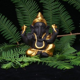 Estatuas de Buda de cerámica elefante de arena púrpura figuras de Dios decoración del hogar Ganesha mascota maceta decorativa pa