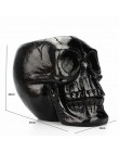 3D cráneo cabeza estatuilla esqueleto ornamento papelería titular maquillaje almacenamiento contenedor flor maceta joyería caja 