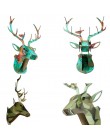 DIY 3D madera Animal cabeza de ciervo modelo de arte hogar Oficina colgante de pared decoración soportes de almacenamiento basti