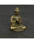 Mini portátil Retro latón Buda Zen estatua bolsillo sentado Buda mano juguete escultura hogar Oficina escritorio decorativo rega