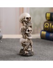 Envío Gratis resina artesanal calavera humana estatua de alta calidad creativa estatua regalo decoración del hogar cráneo humano