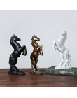 Resina artesanías caballo estatua accesorios de decoración del hogar estatua de ornamentos y escultura ventana Exhibición regalo
