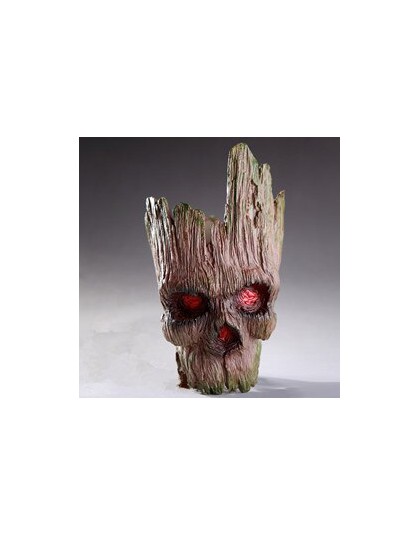 Accesorios de decoración del hogar moderno PVC cráneo maceta árbol hombre Halloween decoración escultura de cráneo figuras cabez
