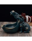 Abstracto hipopótamo estatua decoración resina arte escultura estatua decoración llave almacenamiento herramienta decoración Hog