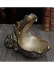 Abstracto hipopótamo estatua decoración resina arte escultura estatua decoración llave almacenamiento herramienta decoración Hog