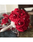 10 cabezas 8CM flores artificiales encantadoras PE espuma Rosa Flores novia ramo hogar boda decoración Scrapbooking DIY suminist