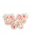 10 unids/lote flor artificial 5cm flor de Rosa de seda cabeza de la boda Fiesta de la boda guirnalda de bricolaje decoración álb