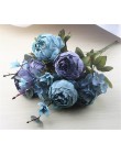 1 manojo peonía Artificial Europea decorativas flores falsas de seda para fiesta peonías para la decoración del Hotel del hogar 