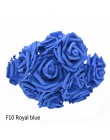 25 jefes de 8CM nuevo colorido PE artificial espuma Rosa Flores ramo de novia de boda Casa Decor DIY Scrapbooking suministros