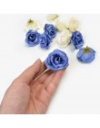 10 Uds. 4cm flor artificial de seda Rosa cabeza de la flor boda hogar fiesta decoración DIY flor pared álbum de recortes caja de