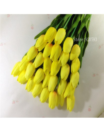Envío Gratis 30 unids/lote pu mini Flor de tulipán toque real boda ramo de flores de seda artificial flores para casa decoración