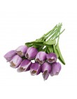 10 piezas de tulipán Artificial flor Real toque Artificial ramo de flores falsas para decoración de boda flores hogar Garen Deco
