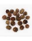 Huadido 20 piezas flores naturales secas cono de pino Bellota flor Artificial para el hogar Navidad DIY guirnalda Decoración