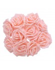 21 Color 10 Uds 8cm PE artificial espuma Rosa Flores para boda novia novio ramo fiesta de cumpleaños decoración suministros DIY 