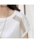 Blusas de verano de algodón encaje Batwing manga camisas para mujer Camisetas de talla grande ropa de mujer coreana 2019 Blusas 