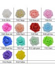 20 piezas 6cm hermosa rosa PE espuma cabeza de flor Artificial para ramo de boda bricolaje guirnalda Bola de flores caja de rega