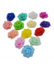 20 unids/lote 6cm cabeza de flor Flores artificiales decoraciones de boda rosas de espuma PE DIY Flores Scrapbooking guirnalda d