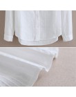 Foxmertor 100% Camisa de algodón de alta calidad blusa de mujer de Otoño de manga larga camisas blancas sólidas delgadas mujeres