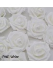 20 unids/lote 6cm cabeza de flor Flores artificiales decoraciones de boda rosas de espuma PE DIY Flores Scrapbooking guirnalda d