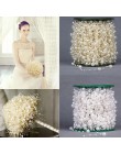 5 metros blanco línea de pesca perlas artificiales perlas para DIY guirnalda para flores boda decoración suministros flores para