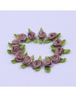 2cm 50 unids/lote seda Arco-Nudo Mini roseta para la fiesta de la boda inicio cinta ropa con pastel decoración Scrapbooking sumi