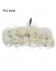 144 Uds Mini rosas de peluche PE flores de espuma de rosa para DIY guirnalda decorativa decoración de fiesta de boda álbum de re