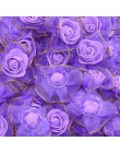 20 piezas 4cm brillo flecos flores de espuma de seda DIY hecho a mano flores artificiales rosas cabezas para la decoración del t