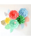1 Uds. 30cm DIY Artificial flores de papel para boda decoración telón de fondo Feliz cumpleaños fiesta de papel manualidades DIY