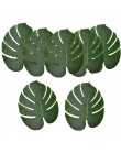 12 Uds hoja verde Artificial hojas de la palma de Monstera para Hawaii Luau decoraciones de fiesta de boda Mesa decoración plant