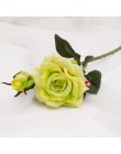 Decoración de boda de alta calidad flores artificiales vívidas rosas de tacto real Flor de seda artificial novia decoración del 