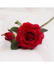 Decoración de boda de alta calidad flores artificiales vívidas rosas de tacto real Flor de seda artificial novia decoración del 