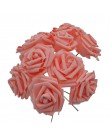 10 piezas 8 CM PE espuma Artificial Rose flores boda ramo de novia corona Rosa Flores DIY decoraciones decoración de la Mesa