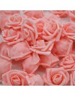 Barato 20 piezas Multicolor espuma Rosa flor cabeza Artificial Rosa ramo hecho a mano boda hogar decoración festiva fiesta álbum