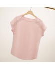 Blusas de verano de algodón encaje Batwing manga camisas para mujer Camisetas de talla grande ropa de mujer coreana 2019 Blusas 
