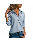 Blusas para mujer 2019 primavera elegante pura manga larga blusa Camisa cuello vuelto gasa blusa Oficina Camisas Blusas