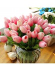 21 unids/lote PU falso ramo de flores artificiales flores de tulipán Real para fiesta boda decoración del hogar flor
