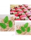 200 Uds hojas de árbol verde hojas de flores artificiales para la decoración del hogar de la boda costura DIY flores de álbum de