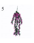 1 pieza Flor de lirio de ratán para colgar en pared cesta de orquídeas sala de estar decoración del hogar flor Artificial Flor d