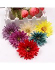 10 Uds. 7cm de alta calidad rayón crisantemo boda hogar decoraciones para florero DIY caja de regalo con corona clip flor real t