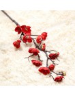 DIY Flores artificiales de seda Flores falsas flor de ciruelo boda Floral ramillete de decoración para hogar ramo de Flores Mari