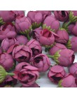 20 piezas 2cm Artificial Rosa Bud pequeña flor de seda té Bud cabeza para boda hogar fiesta guirnalda de bricolaje decoración Sc
